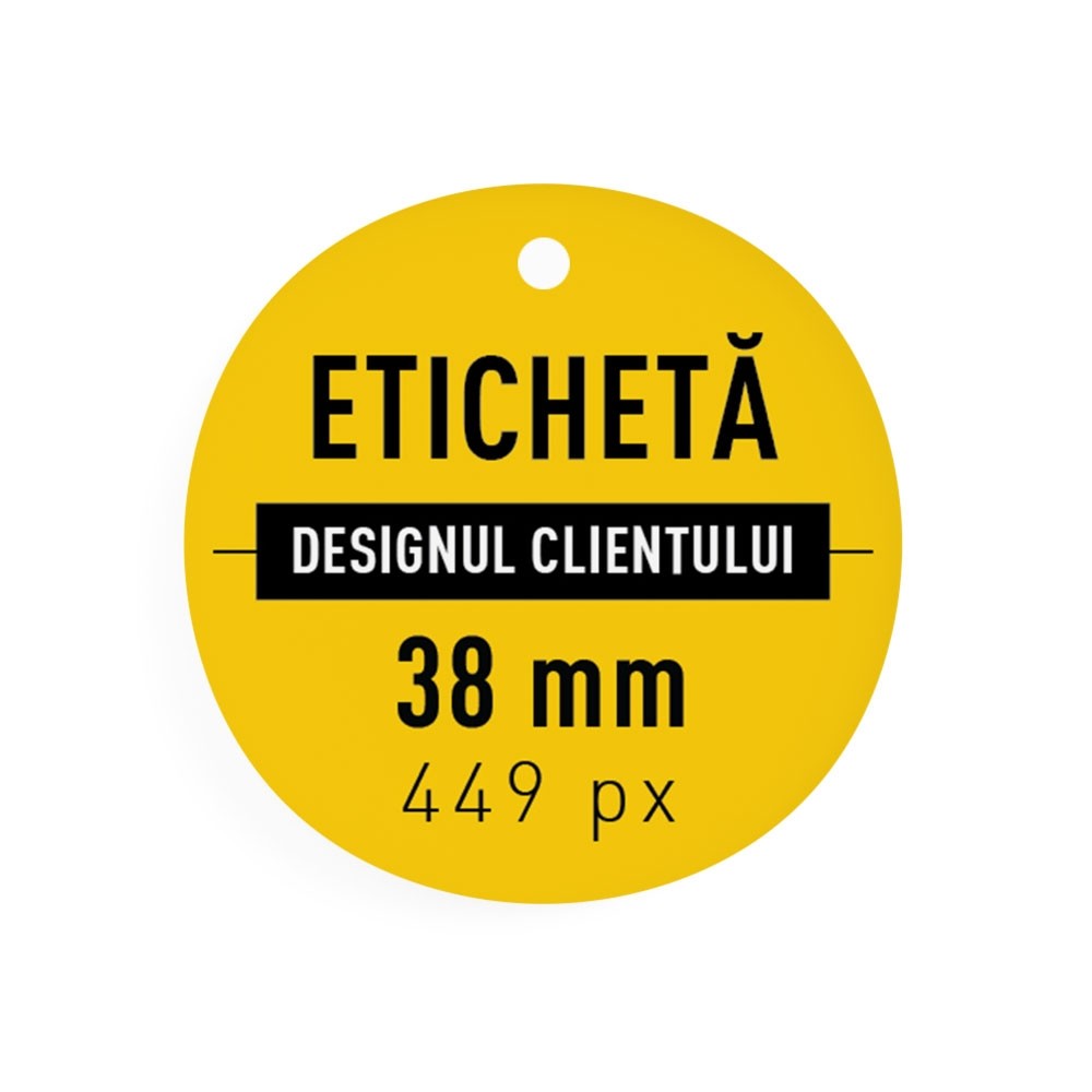 Print digital Eticheta rotunda 38 mm