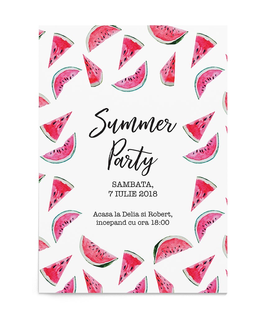 Invitatie petrecere Summer Party