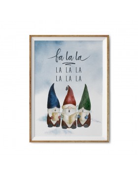 Poster Art Print Singing Gnomes