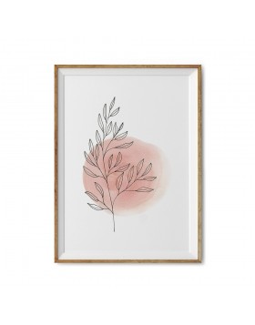 Art Print Terracotta Leaf