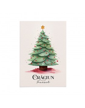Felicitare Craciun Christmas Festive Tree