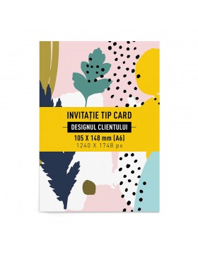 Print digital Invitatie card 105X148 mm