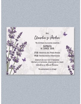 Invitatie digitala Lavender Field