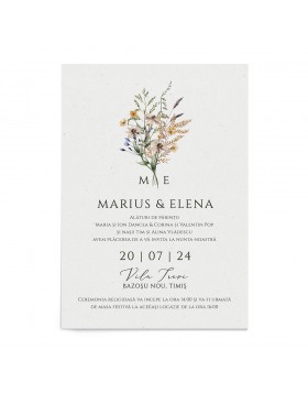 Invitatie de nunta Natural Bouquet