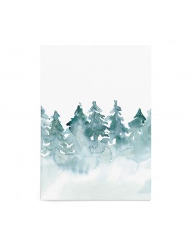 Art Print Misty Forest